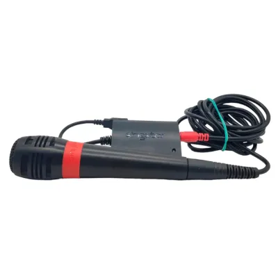 Микрофон проводной SingStar для PS2/PS3 1 шт. + USB конвертер (б/у, черно-красный)
