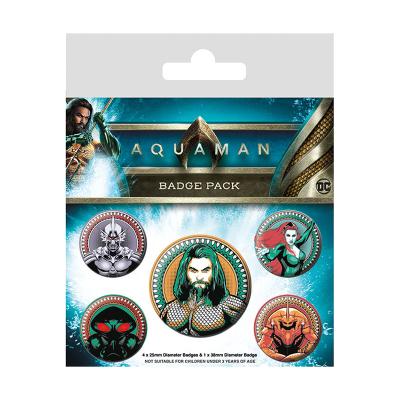 Значки Aquaman (Heavy Hitters Of The Seas) 5 шт. BP80654