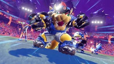 Mario Strikers Battle League Football (Nintendo Switch, рус.) витринный образец
