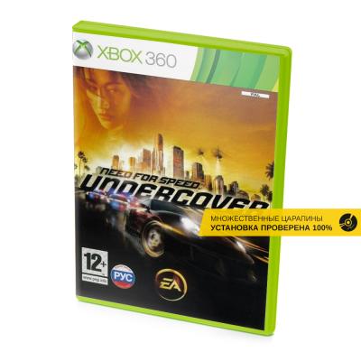 Need for Speed Undercover (Xbox 360, б/у, рус., множ.царап., устанавливается на 100%)