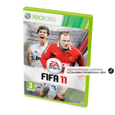 FIFA 11 (Xbox 360, б/у, незнач.царап., устанавливается на 100%)