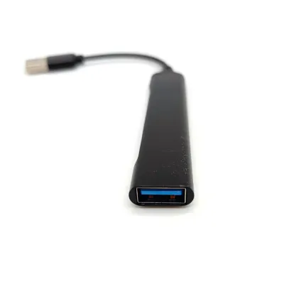 Разветвитель USB (Hub) QC07, 4 порта USB 2.0 (черный)