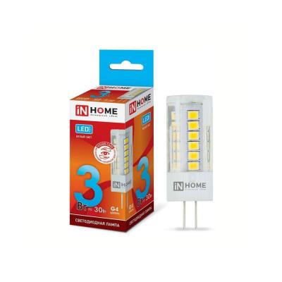 Лампа светодиодная IN HOME LED-JC-VC 3Вт 12В G4 4000К 260Лм