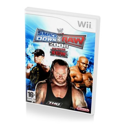 WWE Smackdown vs Raw 2008 (Wii, б/у) (регион PAL)