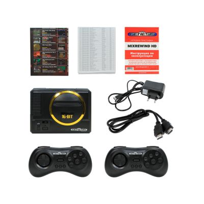 Игровая приставка Retro Genesis MixRewind HD (1000 игр, 2 бес-х джойстика, HDMI, 8+16Bit, RGP-515)