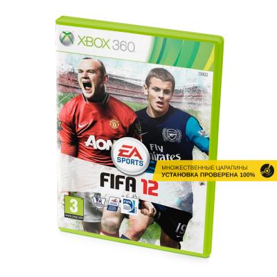 FIFA 12 (Xbox 360, б/у, рус., множ.царап., устанавливается на 100%)