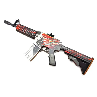 Деревянный автомат M4A4 Самурай (резинкострел) Mod.2 EcoToys