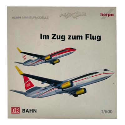 Модель самолета Herpa Wings 518369 TUIfly Boeing 737-800 DB Bahn 1:500