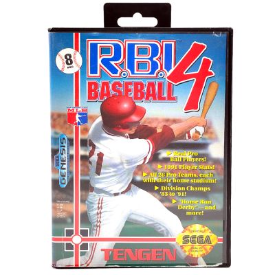 Картридж Genesis RBI Baseball 4 (б/у) в боксе