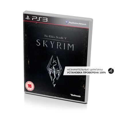 The Elder Scrolls V Skyrim (PS3, б/у, только французский язык, незнач.царап.)