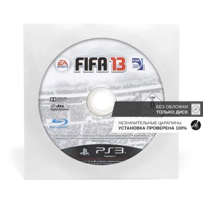 FIFA 13 (PS3, б/у, рус., без обложки, незнач.царап., устанавливается на 100%)