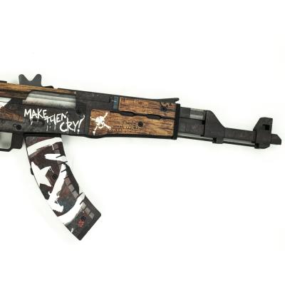 Деревянный автомат Калашникова АК-47 Пустынный Повстанец (резинкострел) Mod.2 EcoToys