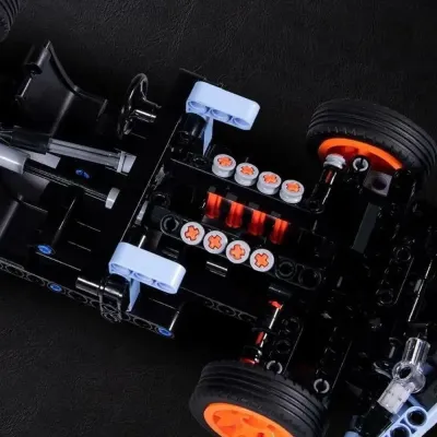 Конструктор ONEBOT Building Blocks Supercar OBJZF62AIQI / 500 деталей / гоночная машина (Pink) CN