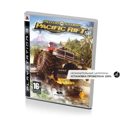 Motorstorm Pacific Rift (PS3, б/у, рус., незнач.царап., устанавливается на 100%)