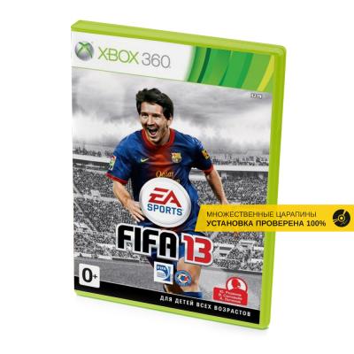 FIFA 13 (Xbox 360, б/у, рус., множ.царап., устанавливается на 100%)