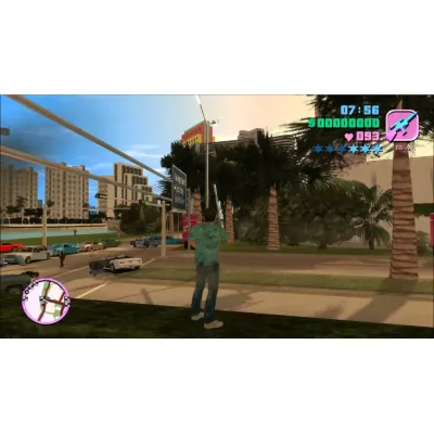 Grand Theft Auto GTA Vice City (PS2, б/у, множ.царап., уст. на 100%) обложка из Double Pack