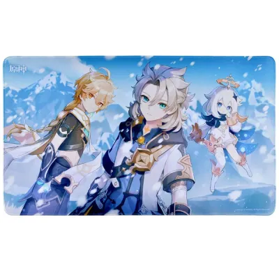 Коврик для мыши 40*70 см Genshin Impact Desk Mat Shadows Amidst Snowstorms