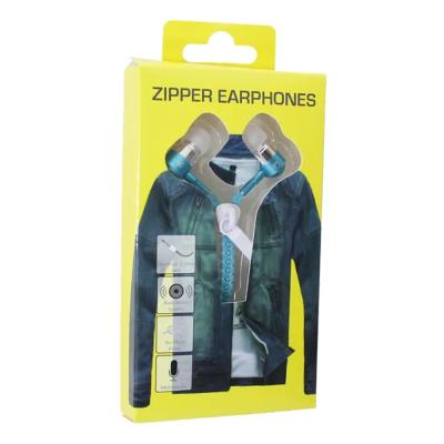 Гарнитура Zipper Earphones (голубой)