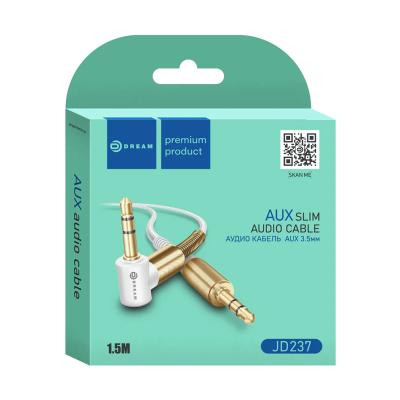 Кабель AUX DREAM JD237 1,5м (белый)