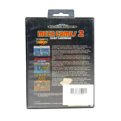 Картридж MegaGames 2 (3 игры) (б/у) в боксе с инструкциями (инст.Golden Axe, Shinobi)
