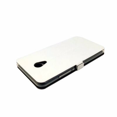 Чехол-книжка для Meizu M5 (глянцево-белый)