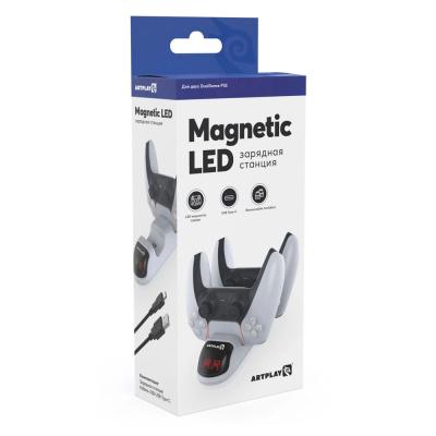 Зарядная станция Artplays ART18 Magnetic LED для PS5 DualSense