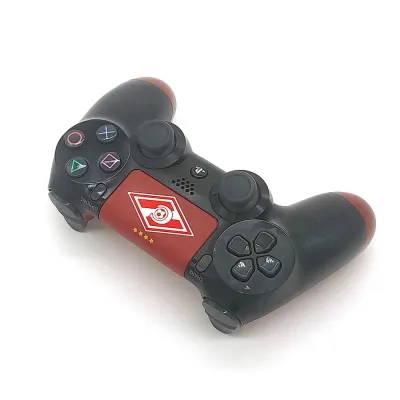 Беспроводной геймпад для PS4 DualShock 4 RAINBO Спартак Красно-черный (б/у)