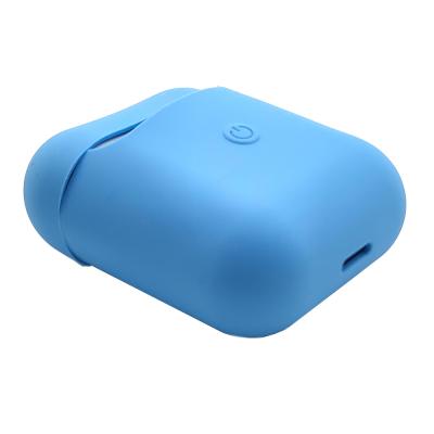 Чехол для Apple AirPods 2 силиконовый с вырезом (голубой) цвет №3