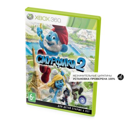 Смурфики 2 (Xbox 360, б/у, незнач.царап., устанавливается на 100%)