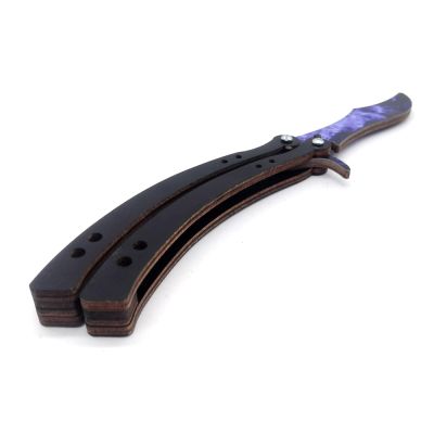 Деревянный нож Бабочка Волны Сапфир Mod.3 PalisWood (OEM)