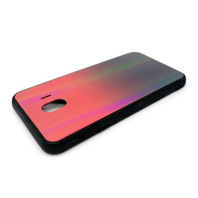 Чехол для Samsung Galaxy J4 накладка градиент Premium Case By INOI (черно-красный)