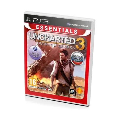 Uncharted 3 Иллюзии Дрейка Essentials (PS3, б/у, рус.)