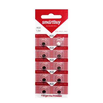 Батарейка Smartbuy AG0 (SR521W, LR521, LR63, 179, 379, V379, 280-59) 1 шт