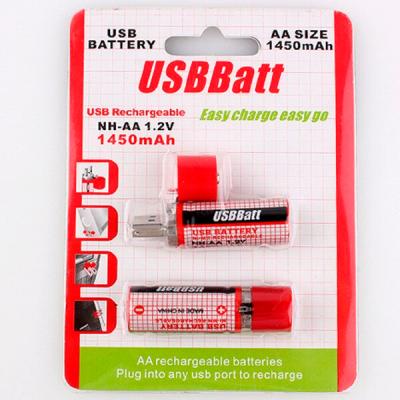 Аккумулятор AA 1450 mAh LiitoKala USB 1,2V