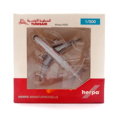 Модель самолета Herpa Wings 527828 Tunisair Airbus A320 TS-IMV 1:500
