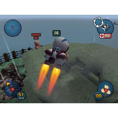 Worms 3D (PS2, б/у, множ.царап., устанавливается на 100%)