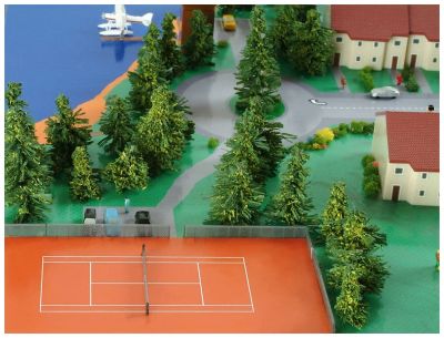 Набор HERPA 520379 для бассейна и теннисного корта 1:500