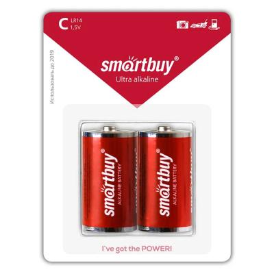 Батарейка SmartBuy C (LR14) алкалиновая (2шт)