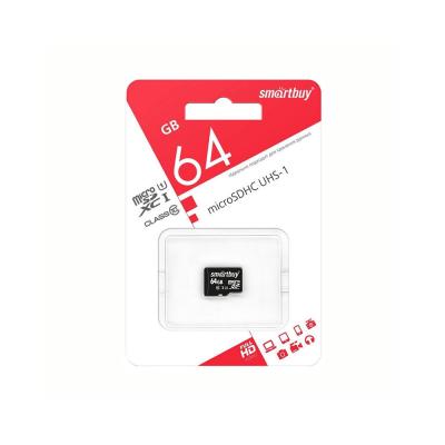 Карта памяти MicroSDXC 64 GB Class10 UHS-1 Smartbuy