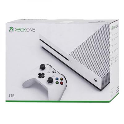 Игровая приставка Microsoft Xbox One S 1 ТБ (б/у) White
