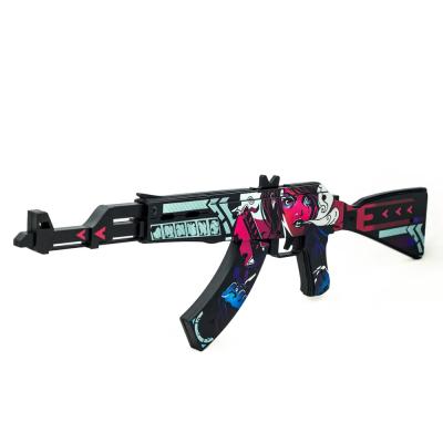 Деревянный автомат Калашникова АК-47 Нео-Нуар (резинкострел) Mod.2 EcoToys