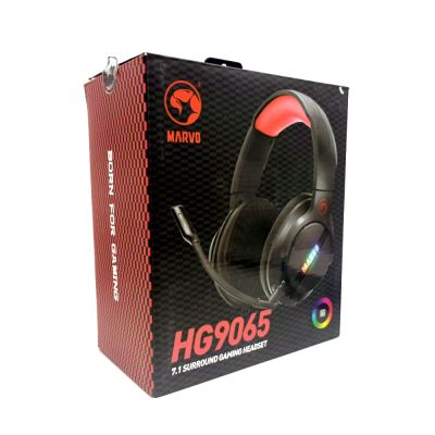 Проводная игровая стерео гарнитура 7.1 c подсветкой Marvo HG9065 USB УЦЕНКА