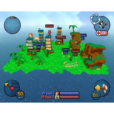 Worms 3D (Xbox, б/у) Специальная обложка