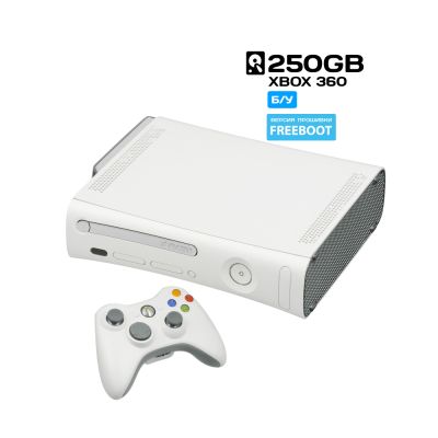 Игровая приставка Xbox 360 Fat White Freeboot 250GB (б/у)