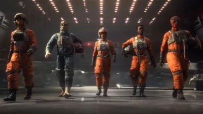 Star Wars Squadrons (PS4/PS5, б/у, рус., поддерживает VR) русская обложка