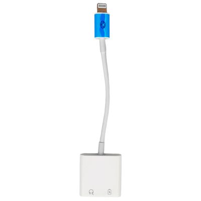 Адаптер MH030 LIGHTNING с 8 PIN на 8 PIN + AUX 3,5мм BLUETOOTH (совместимый)