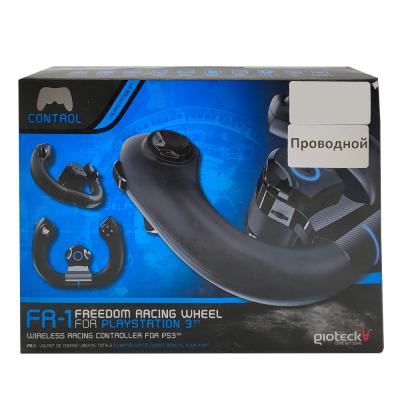 Руль Gioteck FR-1 Freedom Racing Wheel (PS3, б/у, без ресивера, работает только по проводу)