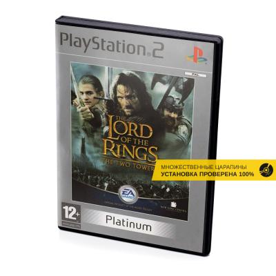 The Lord of the Rings The Two Towers Platinum (PS2, б/у, множ.царап., устанавливается на 100%)