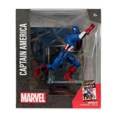 Фигурка Marvel Марвел Капитан Америка 1:10 Серия Обложки Комиксов (Captain America #100) 12см 147773