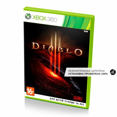 Diablo III (Xbox 360, б/у, рус., незнач.царап., устанавливается на 100%)